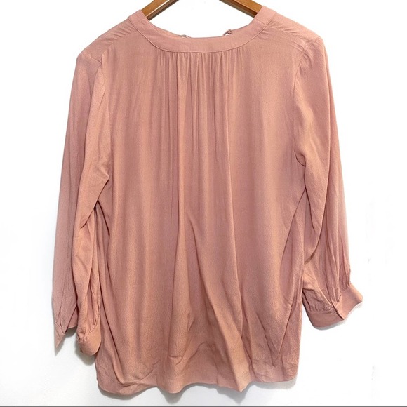 Madewell Lace Up Peasant Blouse XS long sleeve - Picture 4 of 8